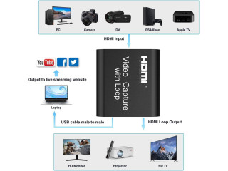 Video Capture Card 4K HDMI Device For Streaming